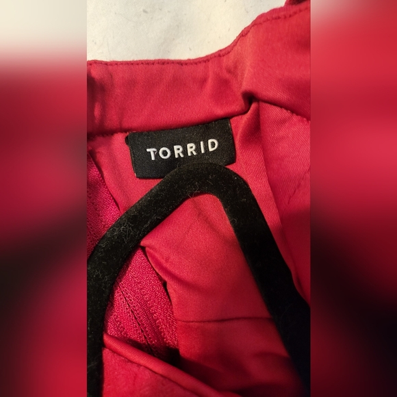 Size 20 red fit and flare dress by Torrid - Picture 3 of 6